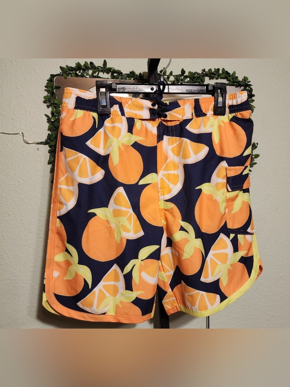 Sovereign Code Kids Swim Trunks - Orange and Yellow